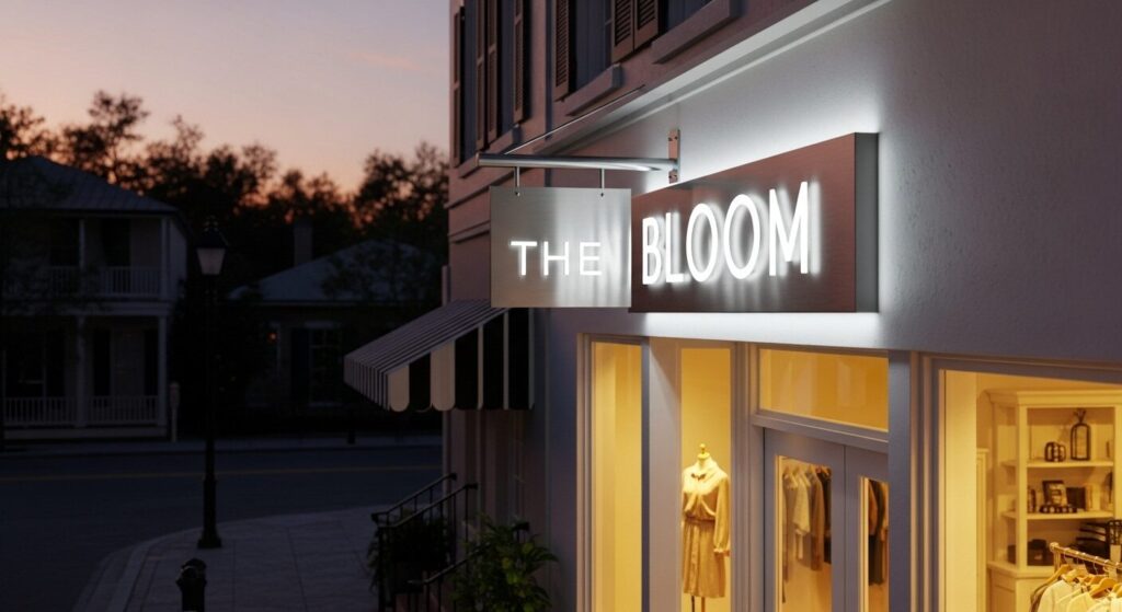 A high-visibility illuminated channel letter sign for a Jacksonville business, demonstrating the impact of professional business signs Jacksonville.