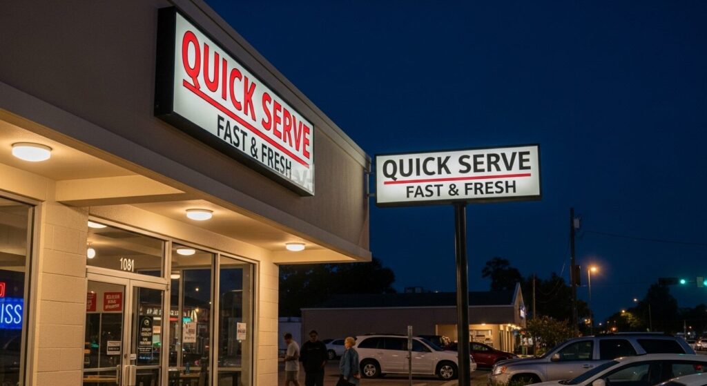 Jacksonville business demonstrating simple signage tweaks that increase customer traffic