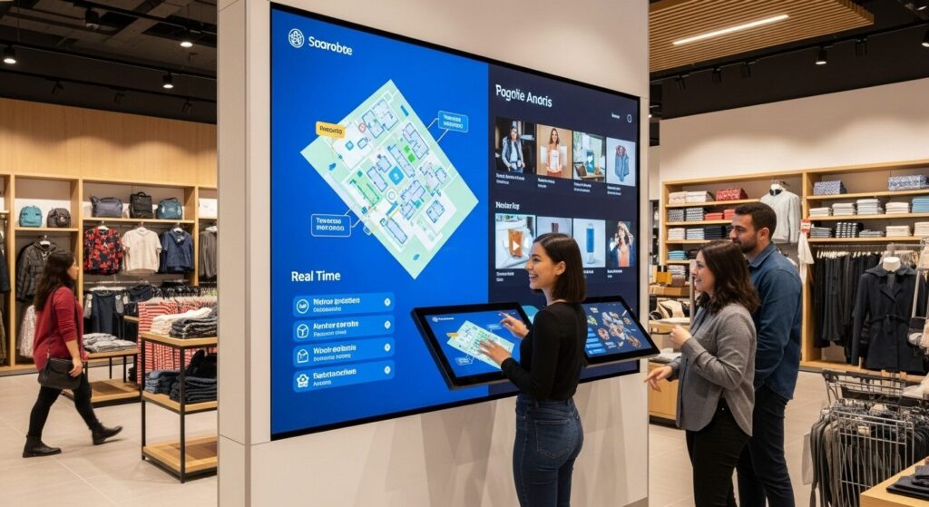 Successful digital signage showing effective content strategy and customer engagement