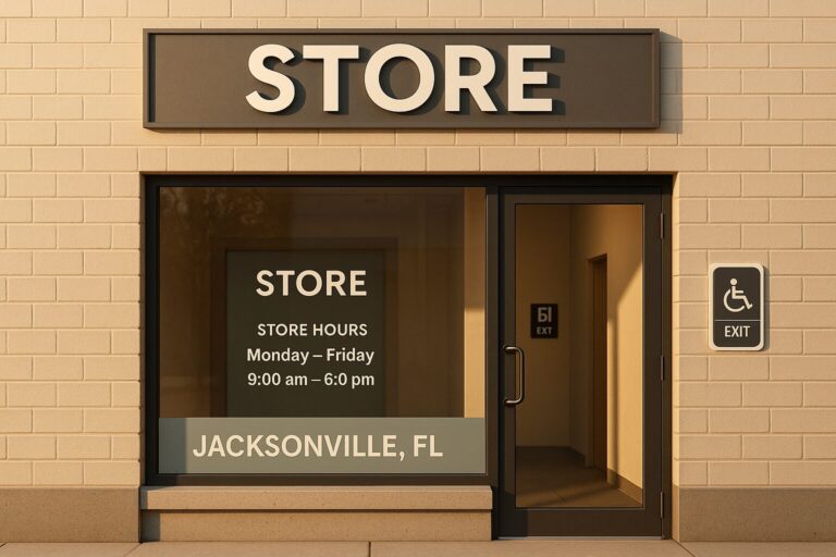 ADA-Compliant Store Signage in Jacksonville: A Practical Guide