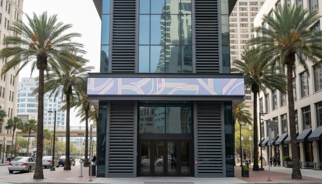 LED storefront signage showcasing proper installation in Jacksonville FL